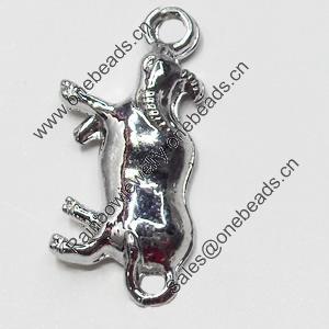 Pendant, Zinc Alloy Jewelry Findings, 10x22mm, Sold by Bag  