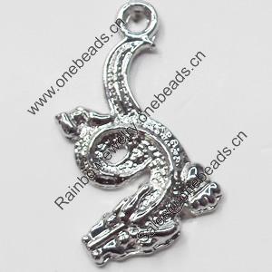 Pendant, Zinc Alloy Jewelry Findings, 20x27mm, Sold by Bag  