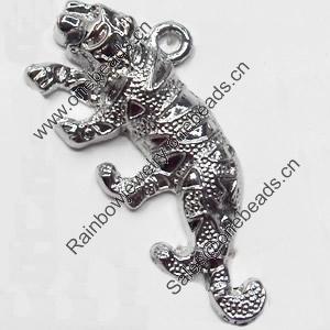 Pendant, Zinc Alloy Jewelry Findings, 52x24mm, Sold by Bag  