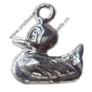 Pendant, Zinc Alloy Jewelry Findings, 16x18mm, Sold by Bag  