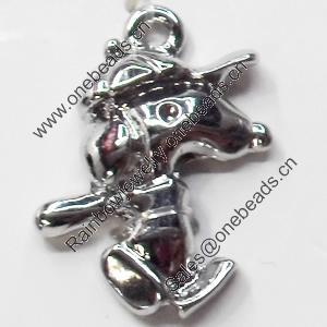 Pendant, Zinc Alloy Jewelry Findings, 16x23mm, Sold by Bag  