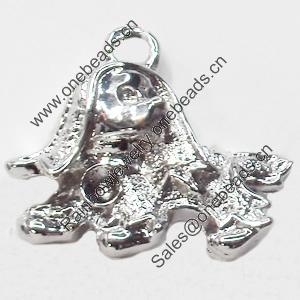 Pendant, Zinc Alloy Jewelry Findings, 22x20mm, Sold by Bag  