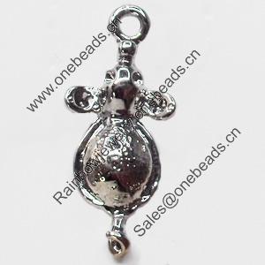 Pendant, Zinc Alloy Jewelry Findings, 14x32mm, Sold by Bag  