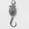 Pendant, Zinc Alloy Jewelry Findings, 7x26mm, Sold by Bag  