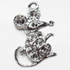 Pendant, Zinc Alloy Jewelry Findings, 17x28mm, Sold by Bag  