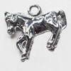 Pendant, Zinc Alloy Jewelry Findings, Horse, 18x15mm, Sold by Bag  