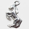 Pendant, Zinc Alloy Jewelry Findings, Horse, 11x21mm, Sold by Bag  