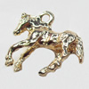 Pendant, Zinc Alloy Jewelry Findings, Horse, 18x17mm, Sold by Bag  