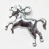 Pendant, Zinc Alloy Jewelry Findings, Horse, 20x21mm, Sold by Bag  