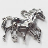 Pendant, Zinc Alloy Jewelry Findings, Horse, 28x21mm, Sold by Bag  