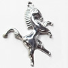 Pendant, Zinc Alloy Jewelry Findings, Horse, 33x43mm, Sold by Bag  