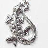 Pendant, Zinc Alloy Jewelry Findings, 23x33mm, Sold by Bag  