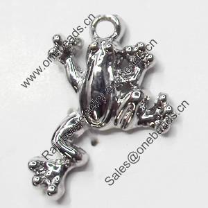 Pendant, Zinc Alloy Jewelry Findings, 17x22mm, Sold by Bag  