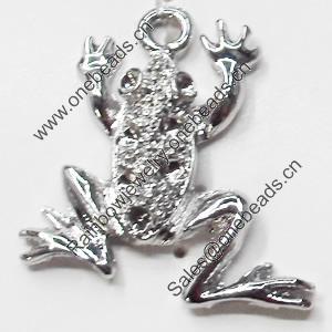 Pendant, Zinc Alloy Jewelry Findings, 23x25mm, Sold by Bag  