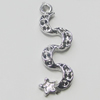 Pendant Setting Zinc Alloy Jewelry Findings, 9x28mm, Sold by Bag  