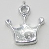 Pendant Setting Zinc Alloy Jewelry Findings, Crown 12x13mm, Sold by Bag  