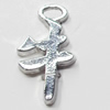 Pendant, Zinc Alloy Jewelry Findings, 11x20mm, Sold by Bag  