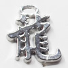 Pendant, Zinc Alloy Jewelry Findings, 13x18mm, Sold by Bag