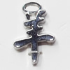 Pendant, Zinc Alloy Jewelry Findings, 12x19mm, Sold by Bag  