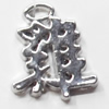 Pendant, Zinc Alloy Jewelry Findings, 14x17mm, Sold by Bag  