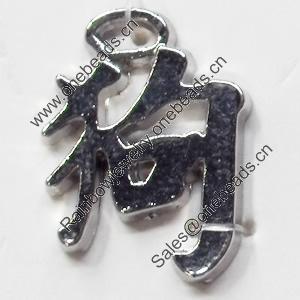 Pendant, Zinc Alloy Jewelry Findings, 12x18mm, Sold by Bag  