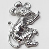 Pendant, Zinc Alloy Jewelry Findings, Mouse, 20x34mm, Sold by Bag  