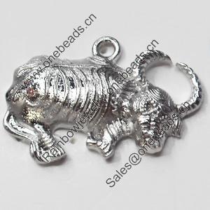 Pendant, Zinc Alloy Jewelry Findings, 35x23mm, Sold by Bag  