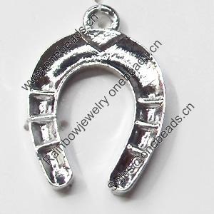 Pendant, Zinc Alloy Jewelry Findings, 15x22mm, Sold by Bag  