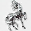 Pendant, Zinc Alloy Jewelry Findings, Horse, 26x38mm, Sold by Bag  