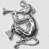 Pendant, Zinc Alloy Jewelry Findings, Monkey, 26x37mm, Sold by Bag  