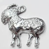 Pendant, Zinc Alloy Jewelry Findings, 35x34mm, Sold by Bag