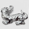 Pendant, Zinc Alloy Jewelry Findings, Dog, 33x26mm, Sold by Bag