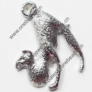 Pendant, Zinc Alloy Jewelry Findings, 24x30mm, Sold by Bag