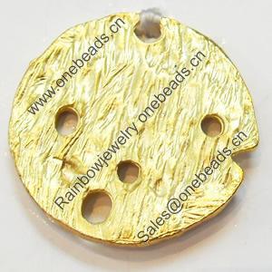 Connector, Zinc Alloy Jewelry Findings, Flat Round, 23mm, Sold by Bag  