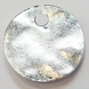 Pendant, Zinc Alloy Jewelry Findings, Flat Round, 20mm, Sold by Bag  