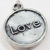 Pendant, Zinc Alloy Jewelry Findings, 19x24mm, Sold by Bag  