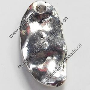 Pendant, Zinc Alloy Jewelry Findings, 11x22mm, Sold by Bag  