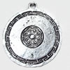 Pendant, Zinc Alloy Jewelry Findings, 30x37mm, Sold by Bag  