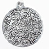 Pendant, Zinc Alloy Jewelry Findings, 33x38mm, Sold by Bag  