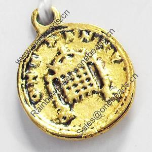 Pendant, Zinc Alloy Jewelry Findings, 14x18mm, Sold by Bag  