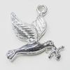 Pendant, Zinc Alloy Jewelry Findings, Bird 20x22mm, Sold by Bag  