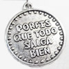 Pendant, Zinc Alloy Jewelry Findings, 28x32mm, Sold by Bag  