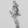 Pendant, Zinc Alloy Jewelry Findings, Bird 14x36mm, Sold by Bag  