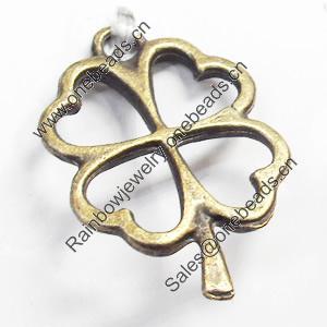 Pendant, Zinc Alloy Jewelry Findings, 17x24mm, Sold by Bag  