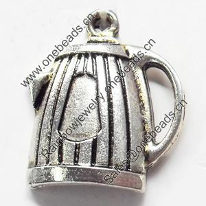 Pendant, Zinc Alloy Jewelry Findings, 20x24mm, Sold by Bag  