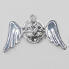 Pendant, Zinc Alloy Jewelry Findings, Bird 41x26mm, Sold by Bag  
