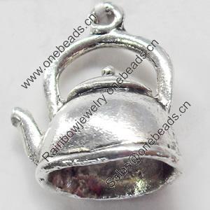 Pendant, Zinc Alloy Jewelry Findings, 17x20mm, Sold by Bag  