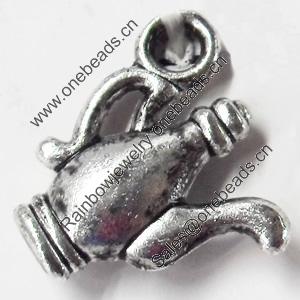 Pendant, Zinc Alloy Jewelry Findings, 15x14mm, Sold by Bag  