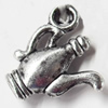 Pendant, Zinc Alloy Jewelry Findings, 15x14mm, Sold by Bag  