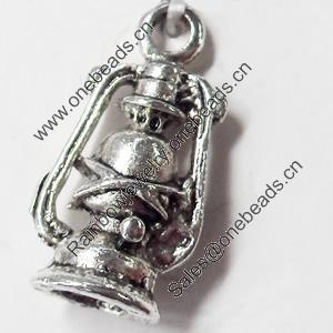 Pendant, Zinc Alloy Jewelry Findings, 10x20mm, Sold by Bag  